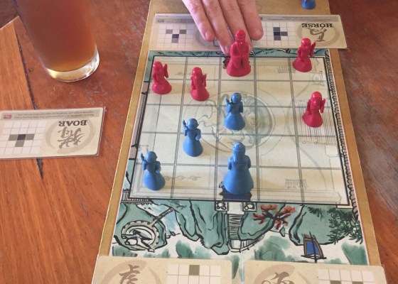 Onitama game in progress